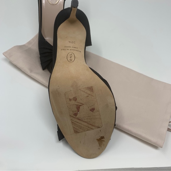 SJP - Black Satin evening 4” shoes Size 39.5 - Picture 6 of 7